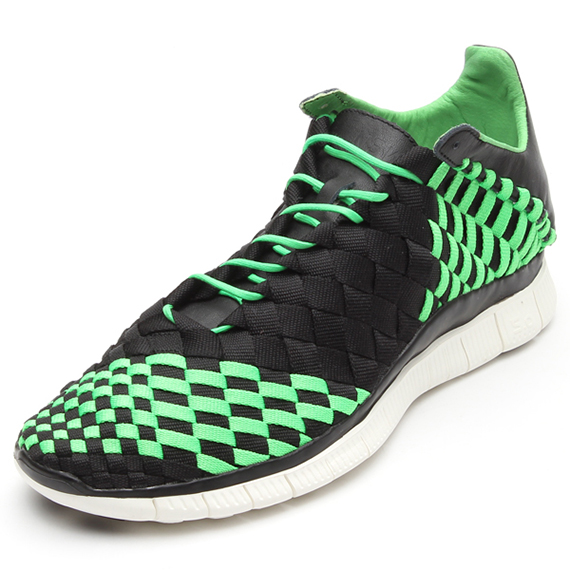 Nike Free Inneva Woven Black Neon Green 1