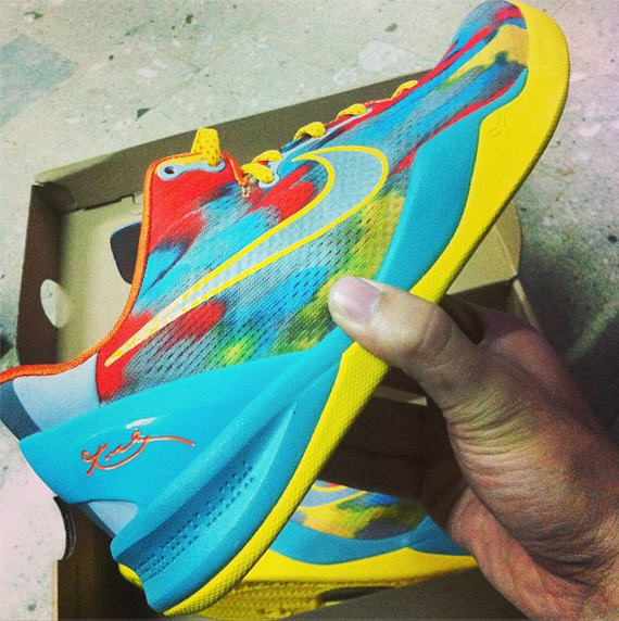 Nike Kobe 8 Blue Yellow Red 2