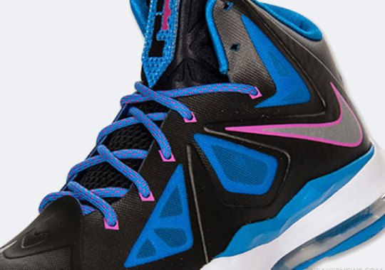 Nike LeBron X GS – Black – Photo Blue | Available