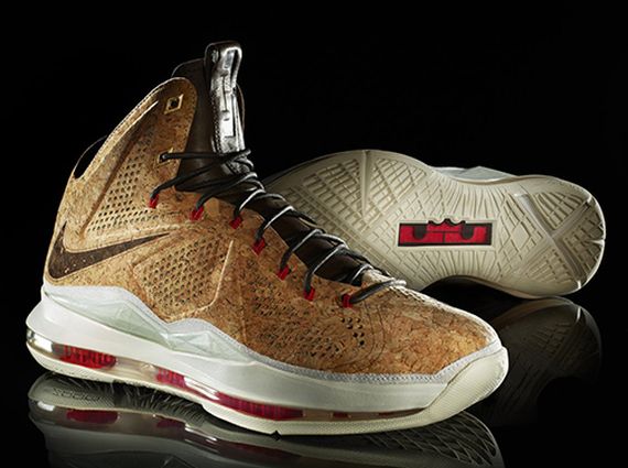 Nike LeBron X "Cork" - Foot Locker Release Info