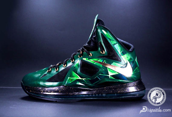 Nike Lebron X Emerald Custom By Diversitile 2
