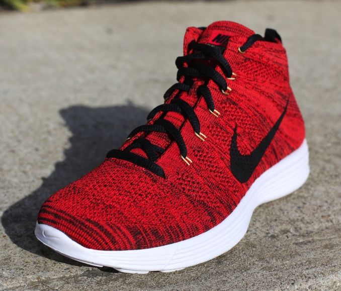 Nike Lunar Flyknit Chukka University Red Black 02