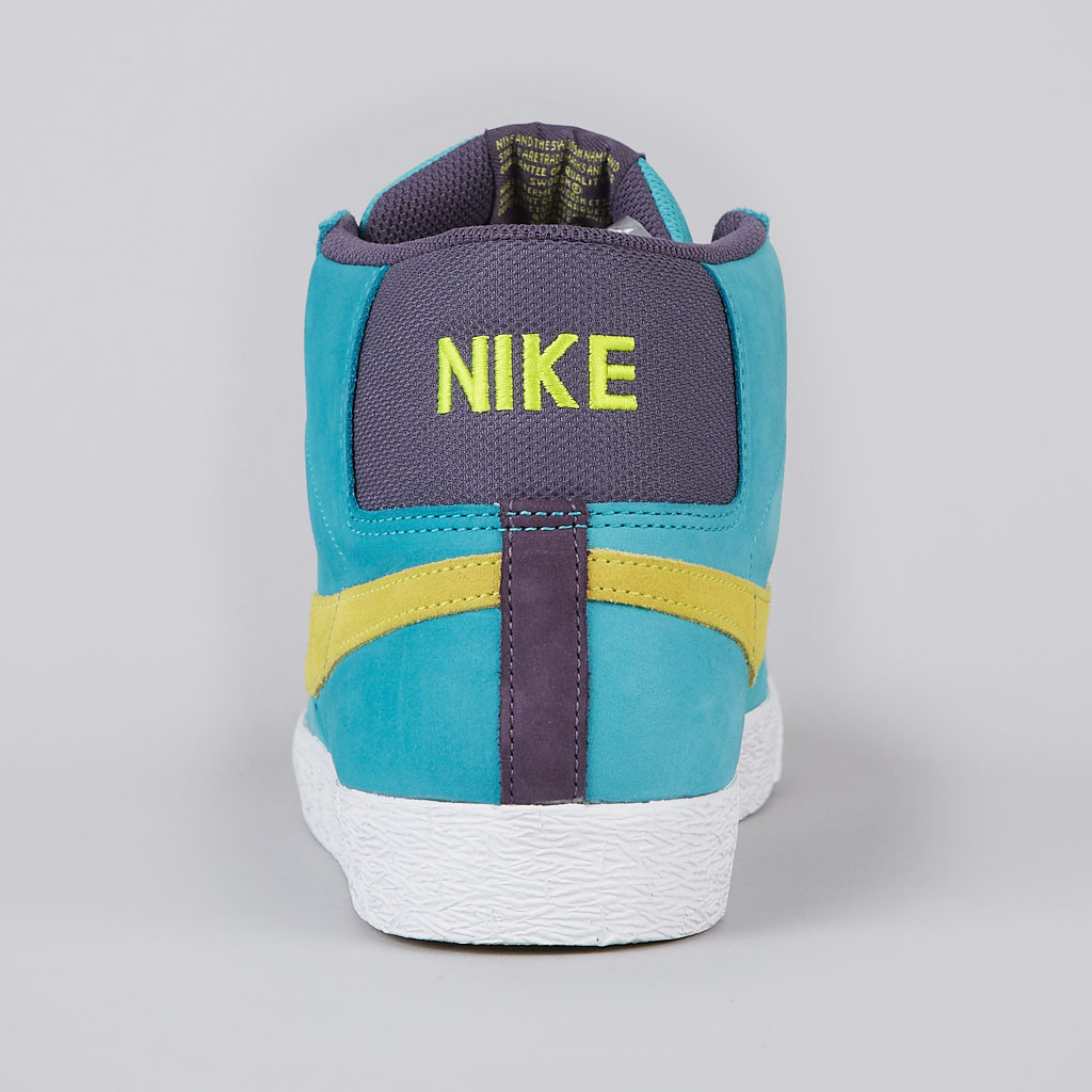 Nike Sb Blazer Premium Aquamarine Electric Yellow White Dark Resin 4