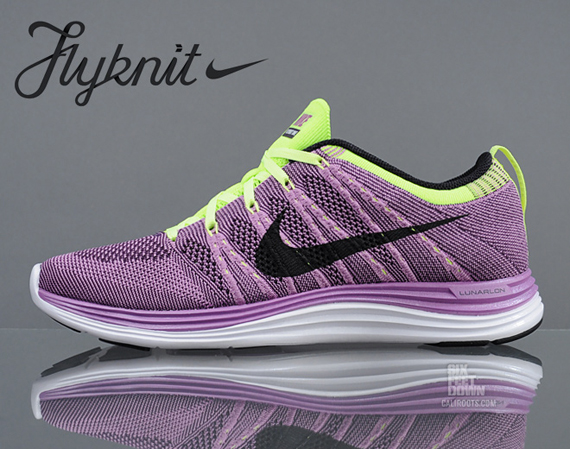 Purple Volt Nike Flyknit One 08