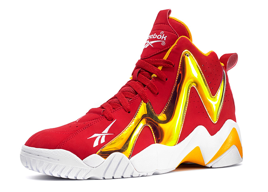 reebok kamikaze red and gold