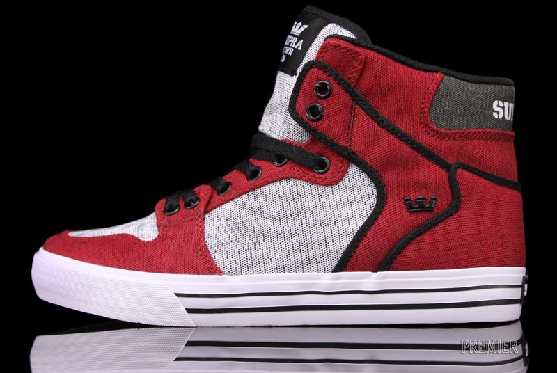 Supra Vaider Mid Red White Black 1
