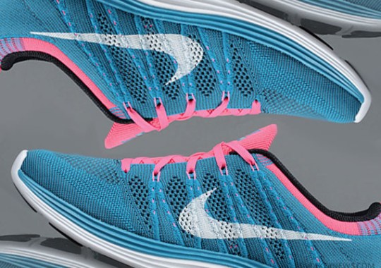 Nike Flyknit Lunar1+ – Neo Turquoise – White – Squadron Blue – Pink Flash