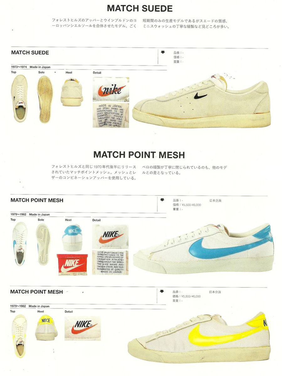 Vintage Nike Tennis Catalogs