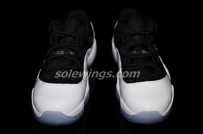 air-jordan-11-low-retro-white-black-red-03 Air Jordan 11 Low Retro White Black Red 03