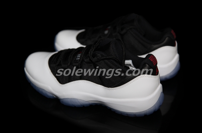 air-jordan-11-low-retro-white-black-red-06 Air Jordan 11 Low Retro White Black Red 06