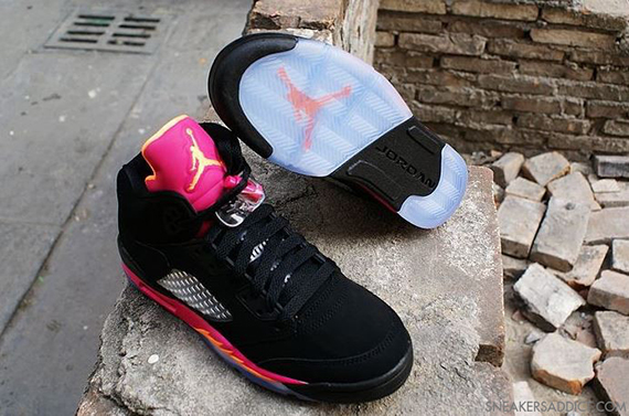 black pink orange jordan 5