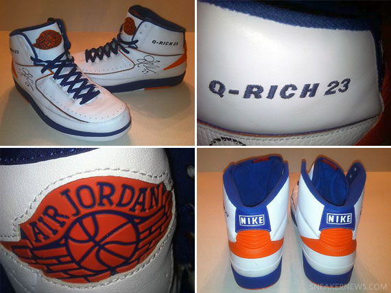 Air Jordan II - Quentin Richard Game-Worn Autographed "Knicks" PE