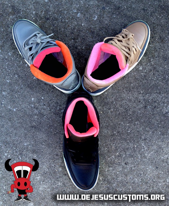 Air Jordan Iii Threezy Pack Customs 04
