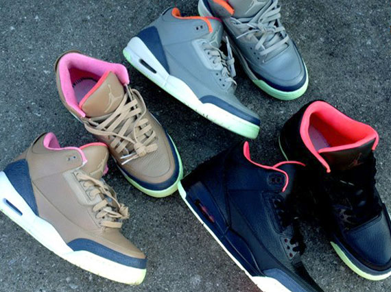 Air Jordan III "Threezy Pack" by DeJesus Customs