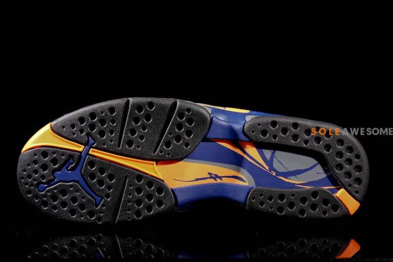 Air Jordan Viii Black Bright Citrus Cool Grey Deep Royal Blue 05