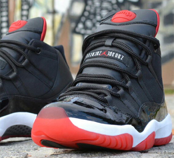 Air Jordan XI "Bred Pump" Customs Freaker Sneaks SneakerNews.com