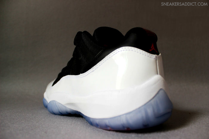 Air Jordan Xi Retro Low White Black Red 4