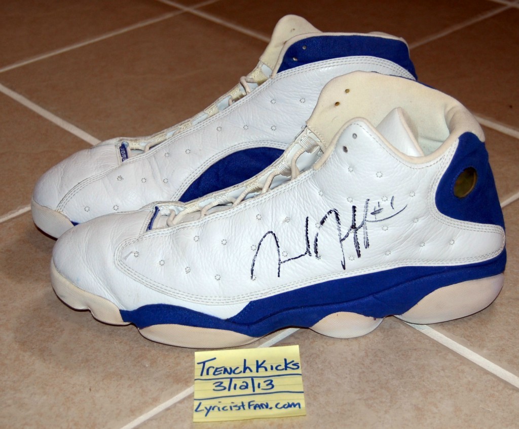 Air Jordan Xiii Jared Jeffries Autographed Wizards Pe 011