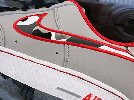Nike Air Force 1 Low "Fighter Jet" - Wolf Grey - Hyper Red