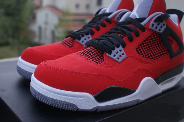 Fire Red Nubuck Air Jordan 4 6
