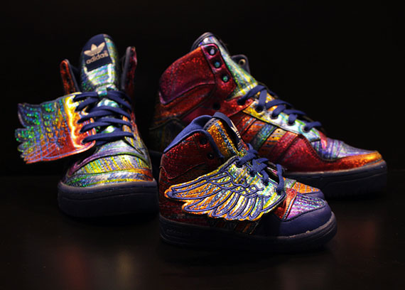 Jeremy Scott X Adidas Originals Js Wings Rainbow Hologram Available