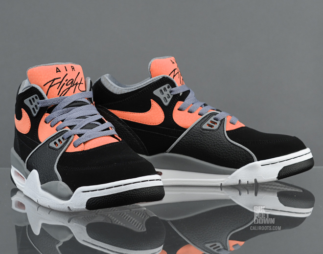 Nike Air Flight 89 Black Bright Citrus Cool Grey 008