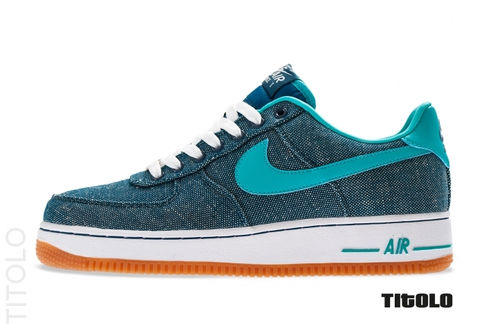 Nike Air Force 1 Low Canvas Squadron Blue Sport Turquoise 2