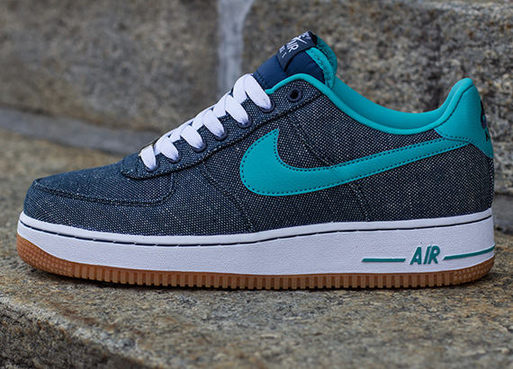 Nike Air Force 1 Low Canvas Squadron Blue Sport Turquoise