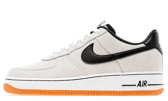 Nike Air Force 1 Low White Canvas Black 2