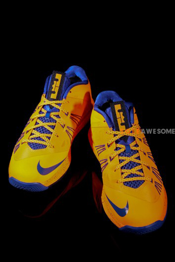 Nike Air Max Lebron X Low Orange Blue 11