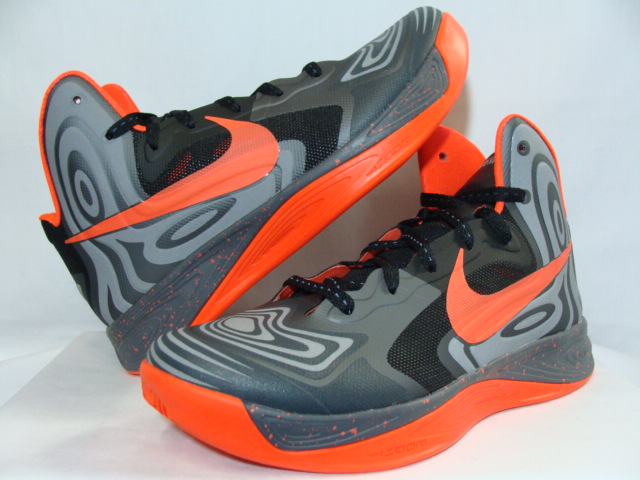 Nike Hyperfuse Grey Black Orange 1