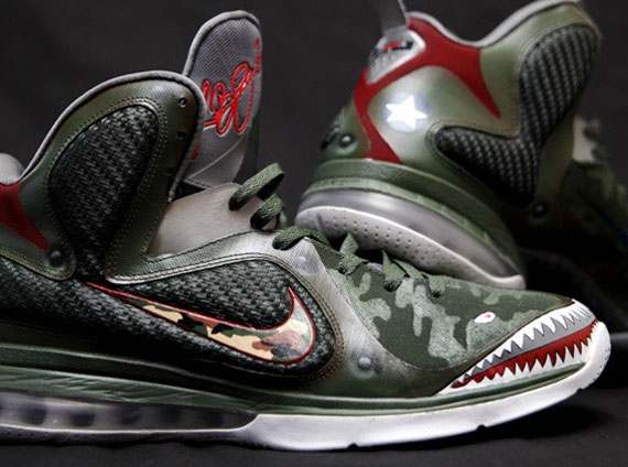 Nike LeBron 9 "Curtiss P-40 Warhawk" Customs by SmoothTip