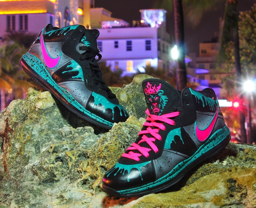 Nike Lebron South Beach 8 5 Customs 01