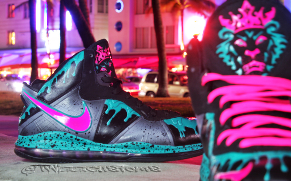 Nike Lebron South Beach 8 5 Customs 02