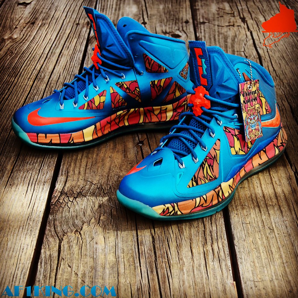 Nike Lebron X China Customs Gourmet Kickz 03