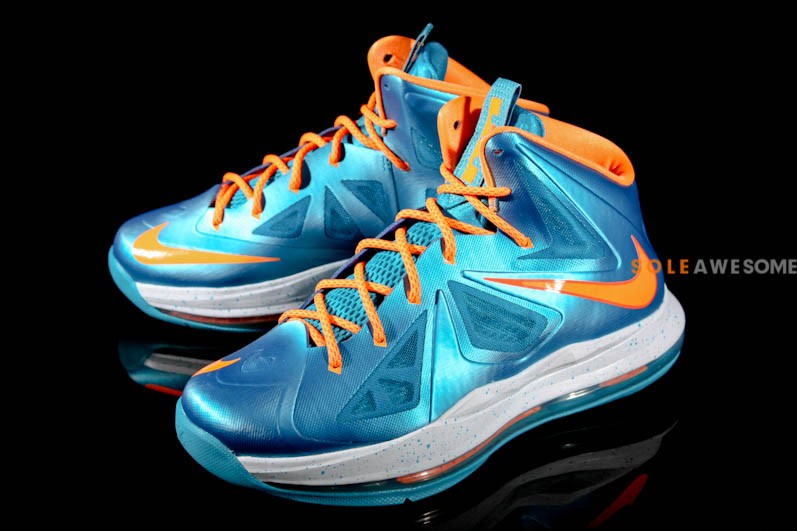 Nike Lebron X Gs Turquoise Bright Citrus Windchill 11