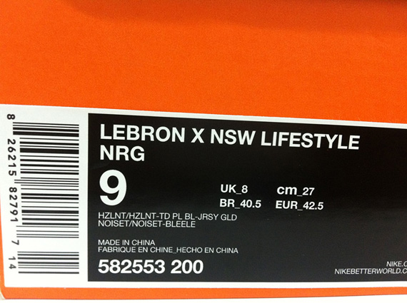 Nike Lebron X Nsw Lifestyle Hazelnut 9