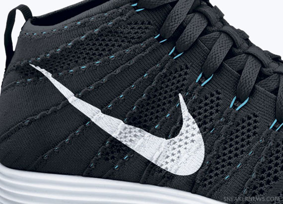 Nike Lunar Flyknit Chukka Black White Neo Turquoise Available 0