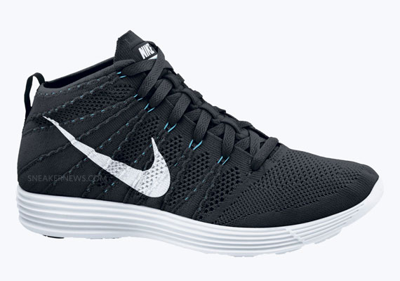 nike lunar flyknit chukka black white neo turquoise available 03