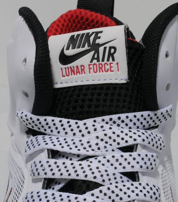 Nike Lunar Force 1 Mid White Black University Red 3