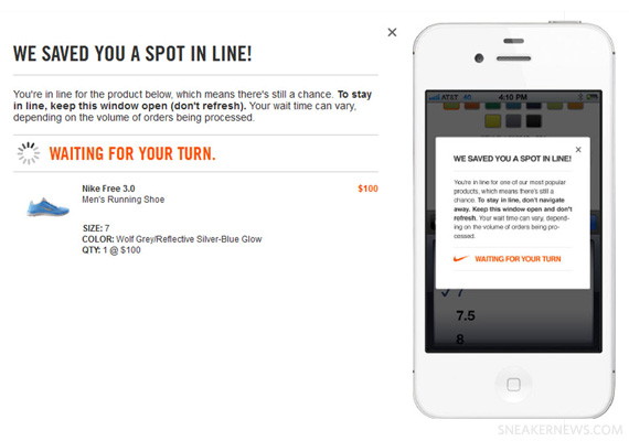 NikeStore Introduces "Save A Spot In Line" for High-Demand Releases