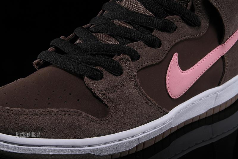 Nike Sb Dunk High Pro Smoke Baroque Brown Ion Pink 4