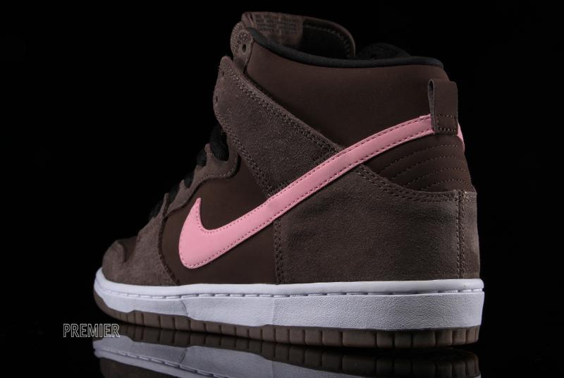 Nike Sb Dunk High Pro Smoke Baroque Brown Ion Pink 5