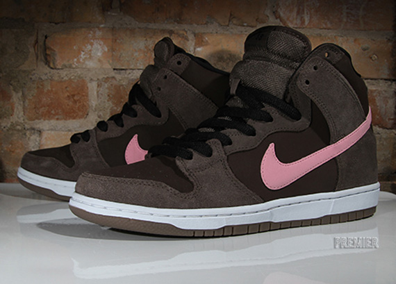 Nike SB Dunk High - Smoke - Baroque Brown - Ion Pink