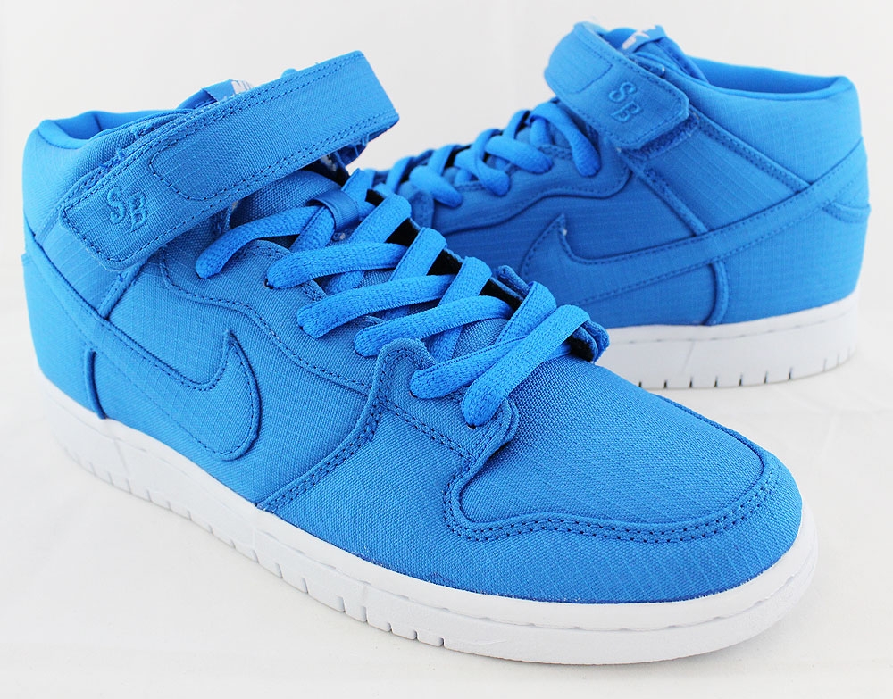 Nike Sb Dunk Mid Photo Blue Ripstop Nylon 05