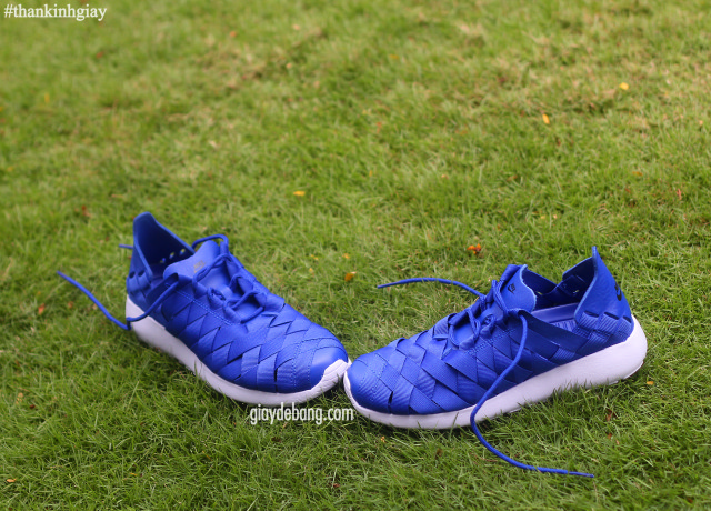 Nike Wmns Roshe Run Woven Royal Blue White 2