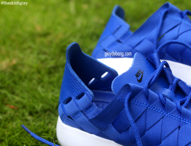 Nike Wmns Roshe Run Woven Royal Blue White 8