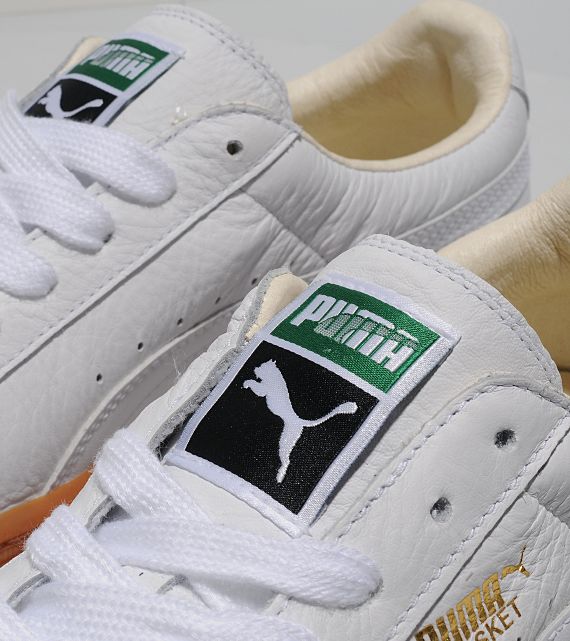 Puma Basket Classic - White/Gum - SneakerNews.com