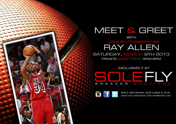 Ray Allen Meet & Greet Event and Special Jordan Release at SoleFly