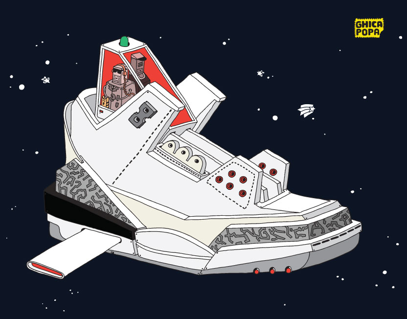 Space Sneaker Illustrations 03